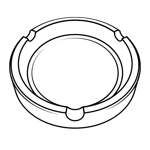 Posacenere anodizzato