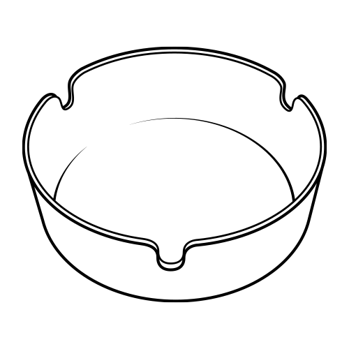 Posacenere metallo